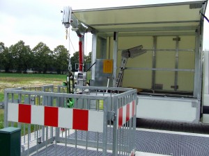 SafetyStar-Innenraum und Kran