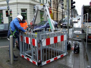 Systemgeländer im Einsatz